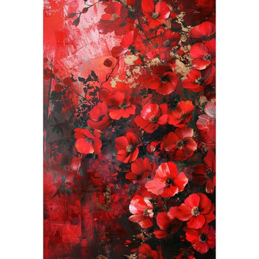 Tableau Des Fleurs Rouges